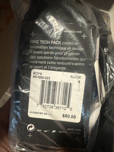 Nike Tech Fleece Shorts Little Kids Toddlers Black Boys NEW NWT Size 6 & 7 - Picture 6 of 7