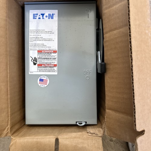 NEU EATON | Cutler-Hammer DG221URB 30 Amp 240V NICHT abgesichert 2 polig 3R Trennschalter - Bild 7 von 11