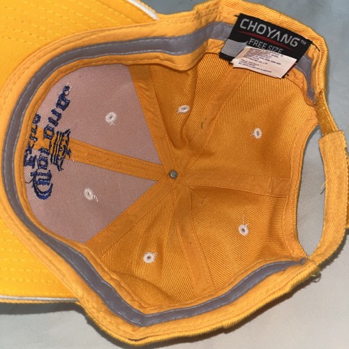 New Corona Extra Beer Hat Yellow One Size Stretch Fit Baseball Cap w/ Black Mark - Picture 6 of 24