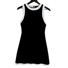 Alice + Olivia Classics Black White Trim Mini Sheath Dress - 2