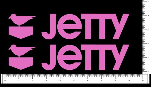 Jetty Surf Logo gestanzte Aufkleber Abziehbilder 8,5" x 1,85" 2er-Pack - Bild 4 von 18