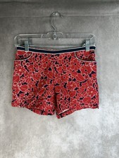 Vintage 90s Y2K Esprit Floral Low Rise Shorts In Red Women's Size 0