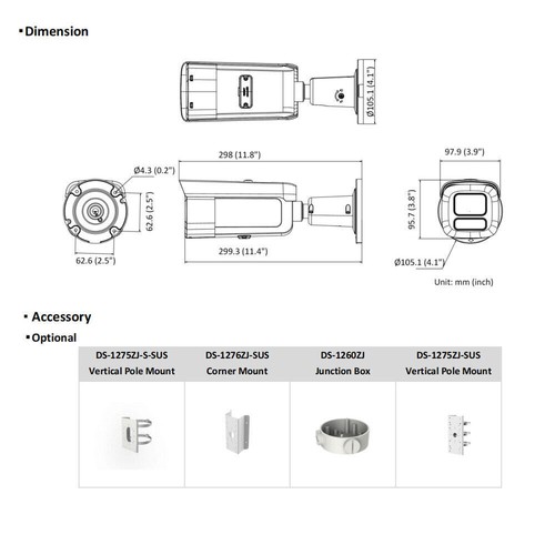 Hikvision 4K 8MP DS-2CD2687G2T-LZS ColorVu Varifocal Motorized Lens PoE Camera - Picture 6 of 6