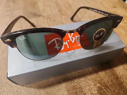 Ray Ban Clubmaster Mock Tortoise On Arista Frames G-15 Green Lenses Authentic - Picture 4 of 14