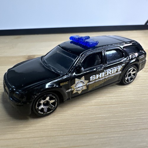 Black 2005 MATCHBOX DODGE CITY SHERIFF DODGE MAGNUM DIECAST POLICE VEHICLE Toy - Picture 9 of 9