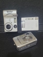 Lot of 3 digital cameras, Fujifilm Vivitar Minolta - No Working Parts/Repair