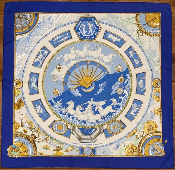 Sonderedition HERMES Vintage Schal "VACHERON CONSTANTIN", 2002