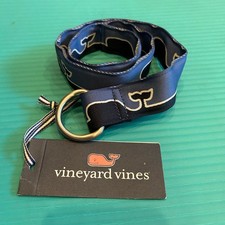 NWT Vineyard Vines Navy Whale D-Ring Belt 27  One Size Boys