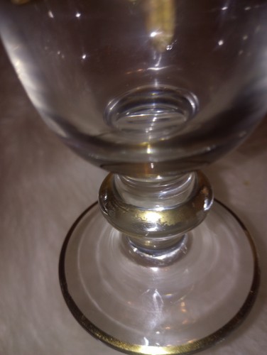 Vintage Discontinued Gold Goblet Hand Blown Medici 24K by Arte Italica Glass - Picture 20 of 24
