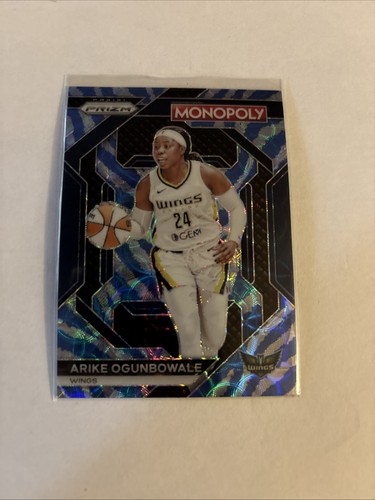 2024 Panini Prizm Monopoly WNBA - Arike Ogunbowale #WNBA14 Tiger Stripe Blue