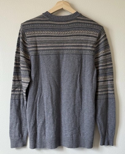 Patagonia Lambswool Crew Neck Sweater Gray Fair Isle Men’s Size Medium M Outdoor - Bild 2 von 10