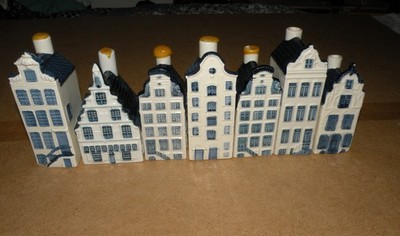 KONVOLUT 7 HÄUSER SCHALEN KLM MINIATUR LEER GUTER ZUSTAND