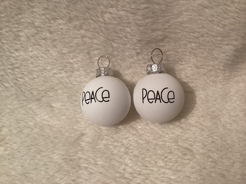 1" Weihnachten Wortkugel Ornamente ~ Joy Peace Believe ~ bruchsicher ~ 8 ct - Bild 7 von 10