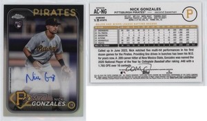 2024 Topps Chrome Update Refractor /499 Nick Gonzales #AC-NG Rookie Auto RC