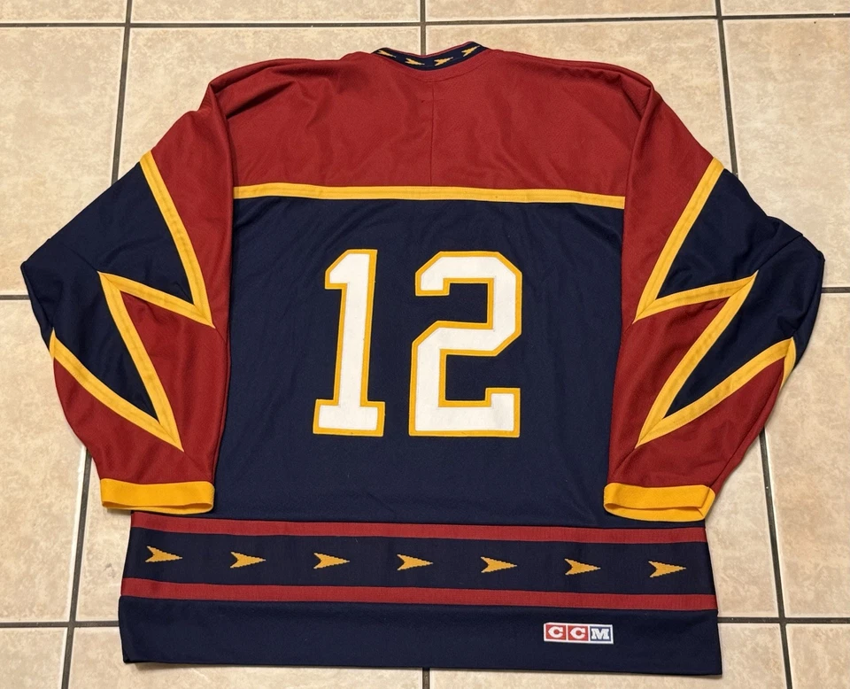 Suéter Jersey Vintage Años 90 CCM She-Devils Hockey XL Ex-Novia Bebé Mamá NHL Foto 2 de 4