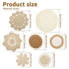 Rattan Wicker Wall Baskets Easy to Clean Safe Basket Wall Art for Home ZhiLR