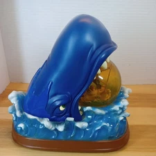 Disney's Pinocchio Whale  Snow Globe Music Box Not Working Globe Needs Cleaning 
