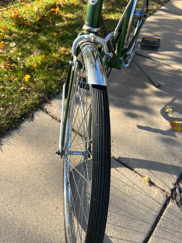 Bicicleta Green Schwinn Speedster 1973 3 velocidades 54"" ruedas 26" Foto 4 de 4