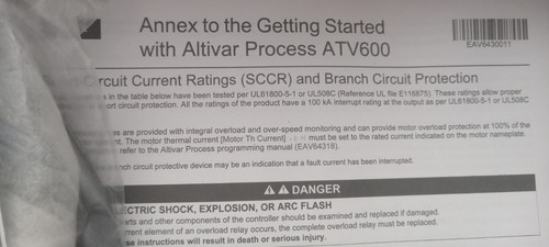 OPEN BOX SND ATV630U07N4 Frequenzumrichter 480 V AC 1 PS US kostenlose Steuer - Bild 8 von 24