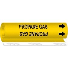 BRADY 5748-O Pipe Marker,Propane Gas,5 in H,8 in W 24VC89