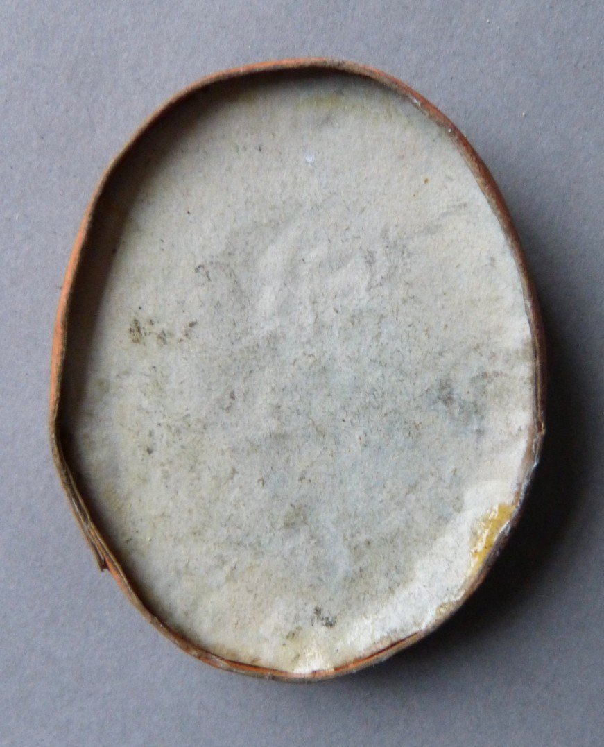 18th Century Antique Rome Emperor Porcelain Cameo Man Profile