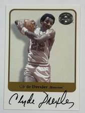 2001 Fleer Greats of the Game Clyde Drexler Auto 