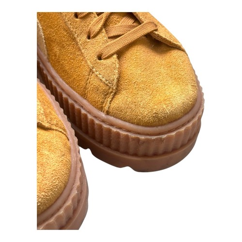 PUMA Fenty By Rihanna Cleated Creeper Golden Brown Suede Platform Women’s US 10 - Picture 5 of 12
