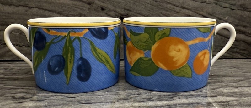 Laure Japy Paris Limoges Province Set Of 2 Coffee Cups