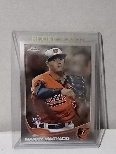 2013 TOPPS CHROME RC MANNY MACHADO ROOKIE CARD #12 SILVER CHROME VGC - Picture 3 of 9