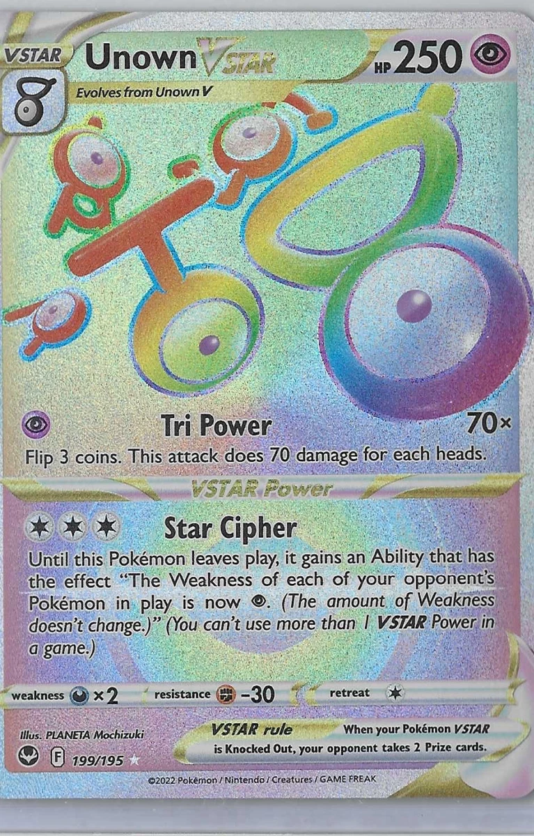Unown VSTAR Pokémon TCG Cards for sale