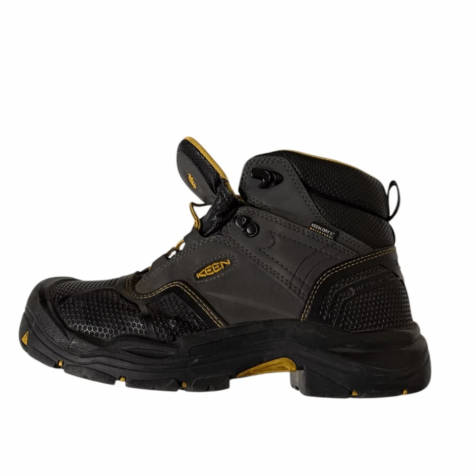 Botas de Trabajo Impermeables Keen Logandale 6" Puntera de Acero Negras Talla 10 Foto 2 de 4