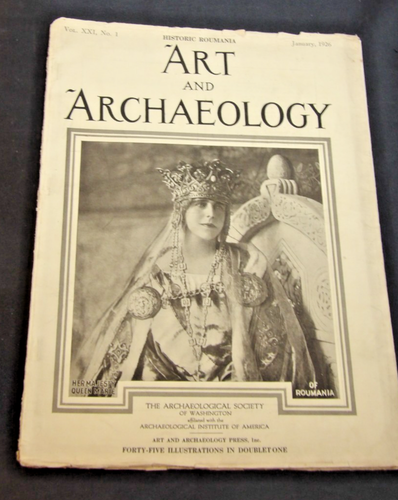 Zeitschrift Kunst und Archäologie 1926 - Königin Marie von Rumänien