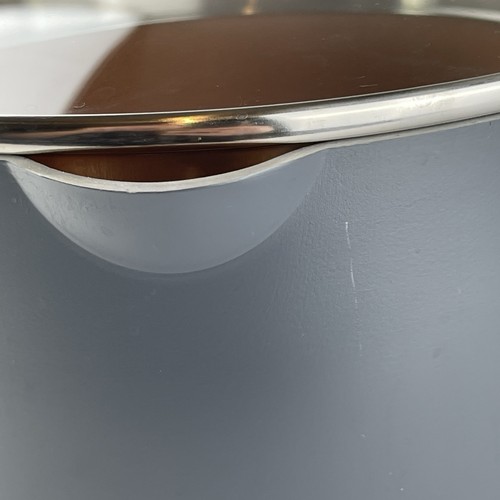 Gotham Steel 5 Qt Stock Pot W/ Lid & Handles Nonstick Pasta Soup Grey and Copper - Picture 6 of 15