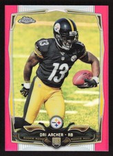 2014 Topps Chrome #214 Dri Archer Pink Refractors #/399