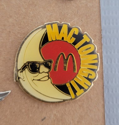McDonalds Restaurant MAC TONIGHT Lapel Hat Jacket Pin