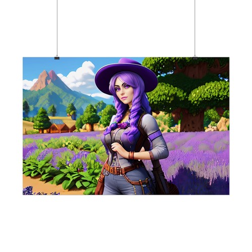 🌾 Poster Farmgirl - Lavander Gamer Wall Art - Stampa decorativa ispirata a Stardew - Foto 19 di 25