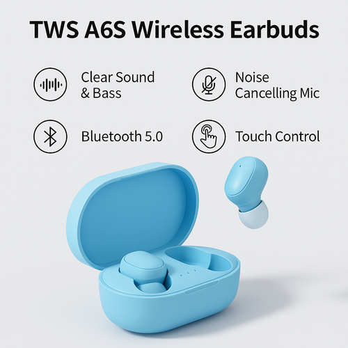 Wireless Earbuds Bluetooth 5.0 Headset with Mic – Noise Cancelling, Hybrid - 第 1/16 張圖片
