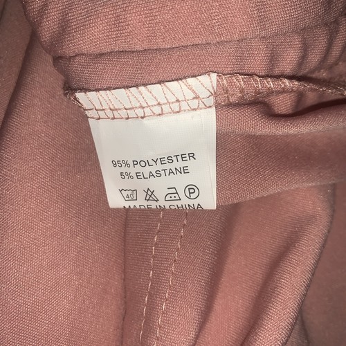Shein Bodycon-Kleid Damen Größe S rosa einfarbig seitlich Kordelzug gerafft - Bild 4 von 5