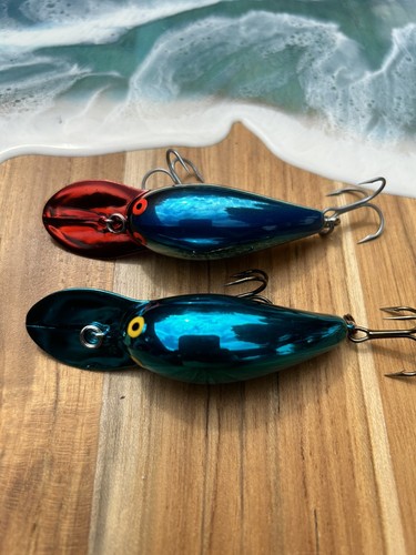 Bomber Model A 6A Fishing Lure Screw Tail Crankbaits Vintage - LOT Of 2 - NICE - Bild 4 von 13