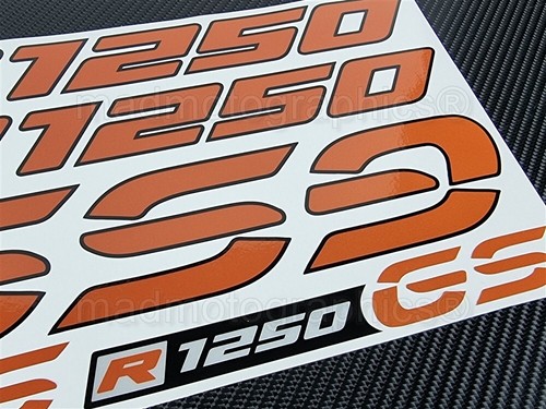 R1250GS Reflective fairing stickers decals bmw r1250 GS Adventure top case Orang - Picture 7 of 7