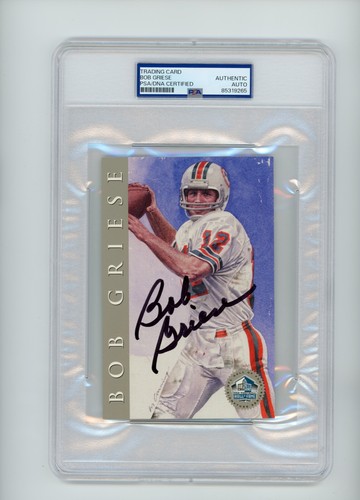 Salón de la Fama 1998 serie firma platino autógrafo firmado PSA Bob Griese - Imagen 1 de 2