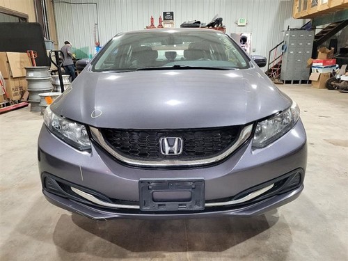 2012-15 Honda Civic EX Drivers Left Sun Visor W/ Illuminate *Gray Vinyl* - Picture 5 of 12