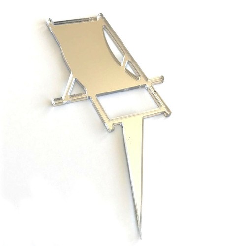 Deckchair Shaped Cake & Cupcake Toppers, Many Colours & Sizes, Plain or Engraved - Picture 3 of 4