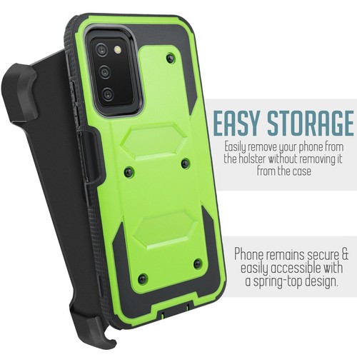 Funda de alta resistencia con clip para cinturón para Samsung Galaxy A03S ajuste caja nutria Defender - Imagen 45 de 48