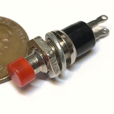 1 Piece NC Red normally closed Mini Push Button Momentary OFF ON Switch ...