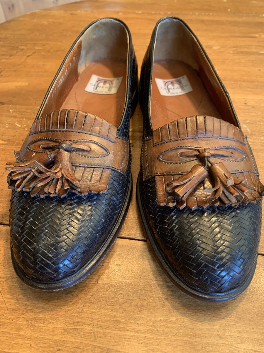 Cable & Co. Woven Black Leather Tan Kiltie And Tassels  display picture 3