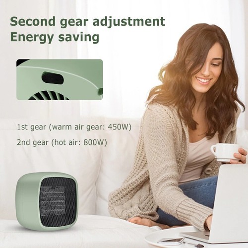 Mini Electric Heater Air Blower Oscillating Portable Ceramic Power Saving Warm - Picture 6 of 8
