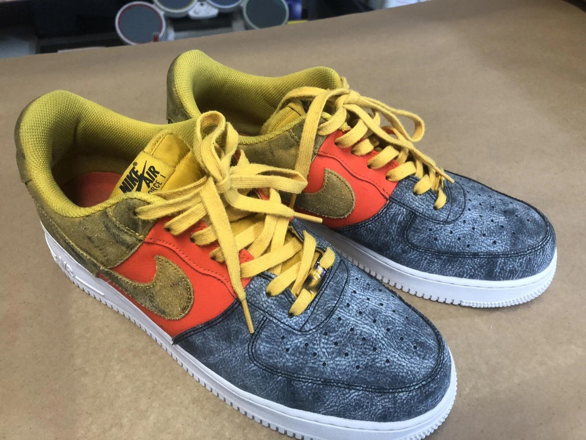 Size 13 - Nike Air Force 1 '07 LV8 Dark Sulphur Tie-Dye Men’s CZ0337-700 RARE
