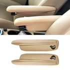 2x Beige Leather Seat Armrest Replace Trim For Land Rover Freelander 2 LR2 07-15