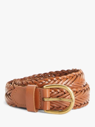 Sianne Skinny Plaited Leather Belt, Tan Size S John Lewis RRP £26.00 CA1292 - Picture 13 of 16